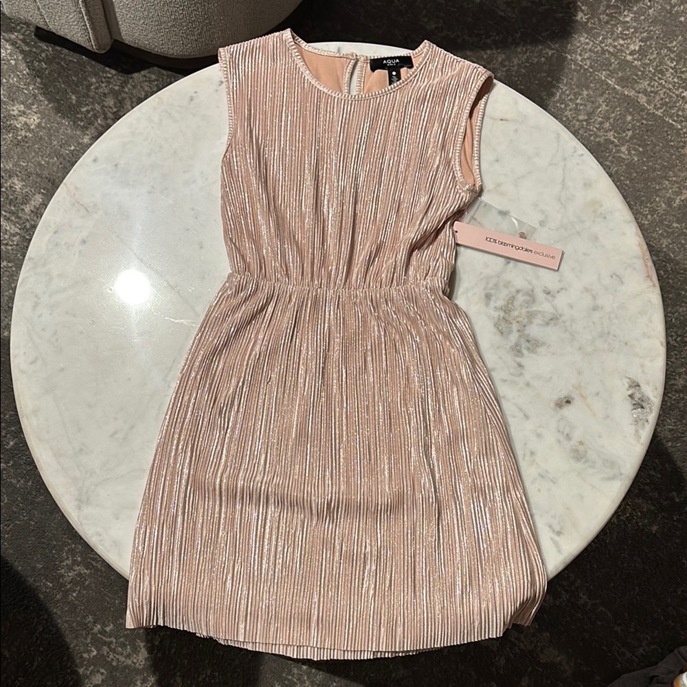 Shimmering Pink Sleeveless Dress